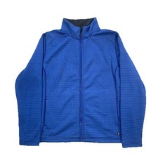 Rohan Men's Fleece Jacket Zip Blue Striped Ambient Jacket Size XL