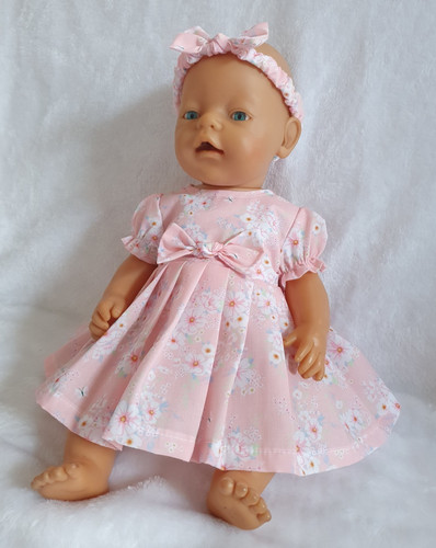 Dolls clothes pink - 16-17",