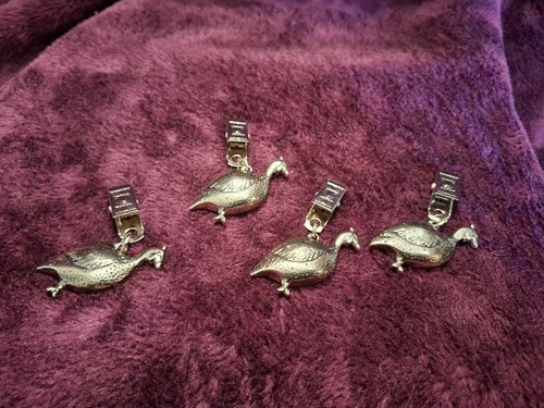 Metal clip bird grouse - 4x, on