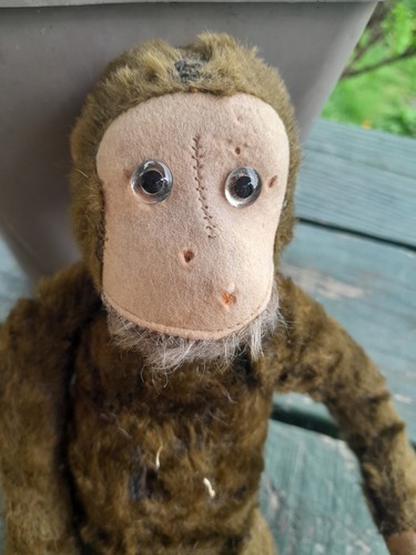 35cm brown monkey fully - brown,