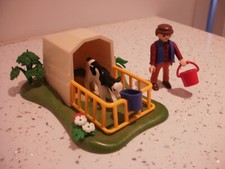 Playmobil   Animal Pen FOR farm / CALF with farmer