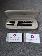 Vintage Sheaffer Prelude Black Lacquer GT Fountain & Ballpoint Pen set In Box 