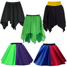 Girls HARLEY skirt Costume POISON JOKE Halloween FANCY DRESS Villain Superhero