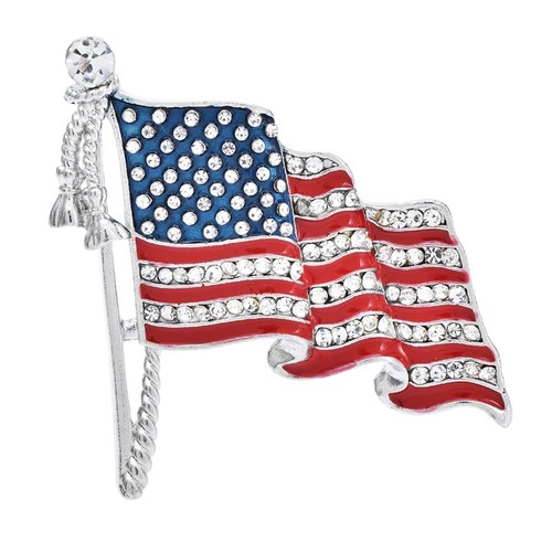 American flag brooch set - set, 2