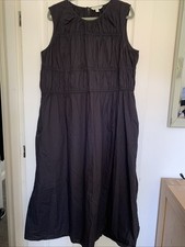 M&S Autograph Navy Cotton Maxi