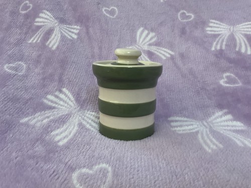 Green cornishware spice - green, jar