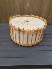 CANE BAMBOO & CREAM MATERIAL