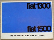 FIAT 1300 & 1500 Car Sales Brochure c1963 #1736
