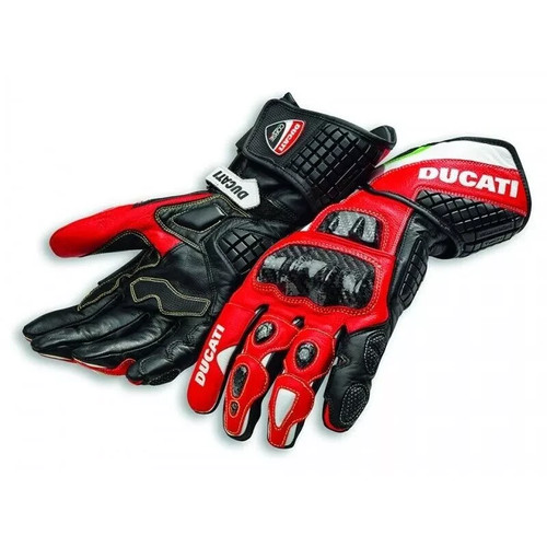 Ducati corse leather gloves - leather,