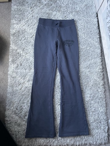 Superdry blue flared joggers - blue,