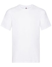 Fruit of the Loom Mens T-Shirts Plain 100% Cotton Short Sleeve T-shirt Tee Top