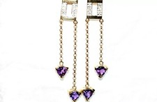 9 ct Gold Amethyst & Diamond