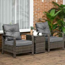 3 Piece Rattan Garden Seating