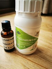 PYRETHRUM 5EC 10ml ORGANIC INSECT KILLER,LICE,MITES,GREEN FLY APHIDS AEROGARDEN