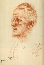JAMES JOYCE Signed Sketch -
