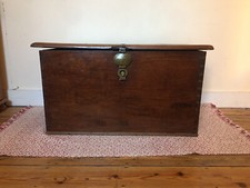 Mahogany Chest Genuine Antique From An Old London Mill