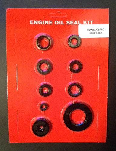Honda cb450 oil seal - kit, black