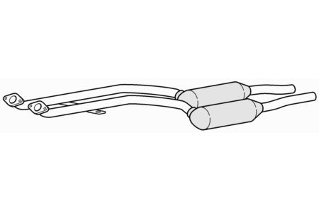 Approved twin front pipe - approved,