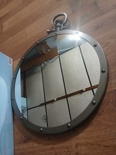 Round Industrial Wall Mirror