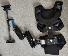 Pro Camera Body Vest with heavy Duty Dual Arm & Carbon Fibre stabiliser Fly cam