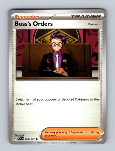 Boss orders corbeau - orders, [corbeau]