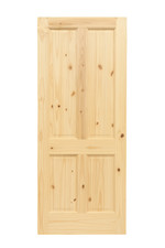 LPD Internal Knotty Pine 4 Panel Door Unfinished B Graded Stock