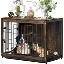 Wooden Dog Crate Retro