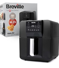 Breville Halo Air Fryer | Digital Large Air Fryer Oven | 5.5 L Black [VDF126]