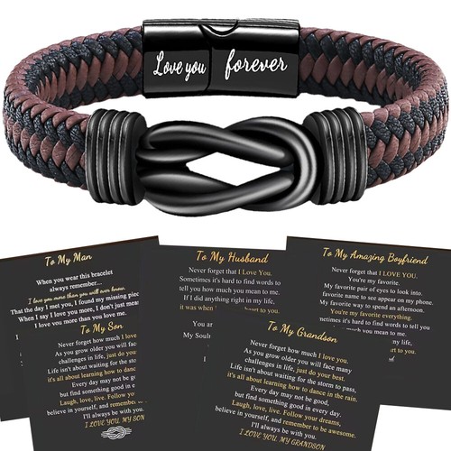 Mens leather bracelets - mens,
