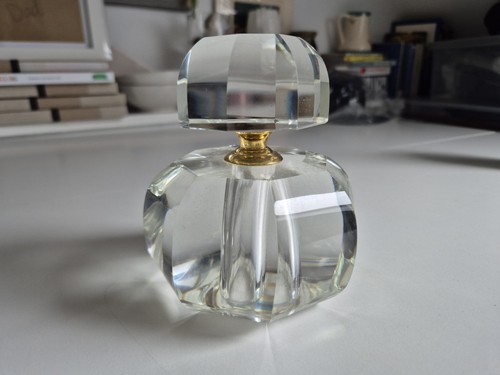 Vintage glass perfume bottle - vintage,