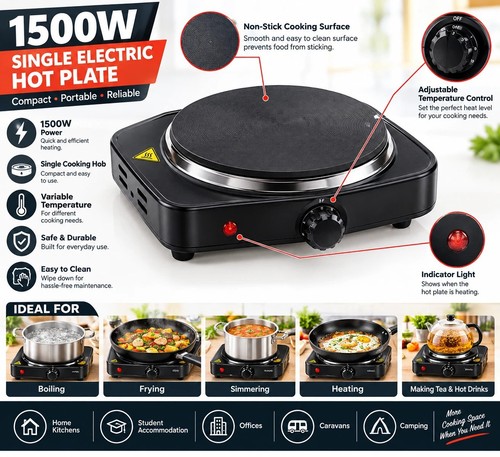 1500w single electric - single, hot
