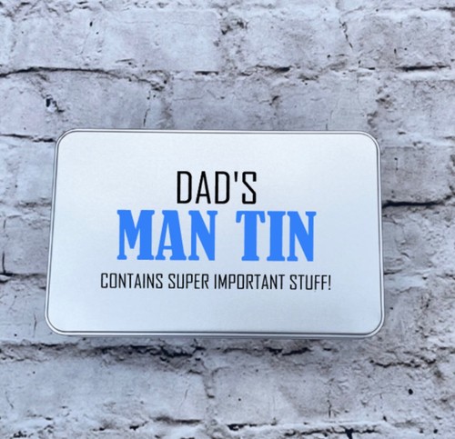 Personalised man tin - personalised, tin,