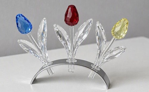 Swarovski crystal tulip set - swarovski,