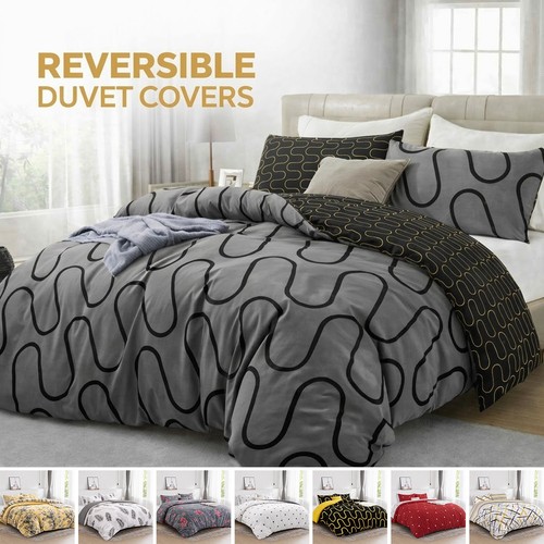 Reversible duvet cover soft - reversible,