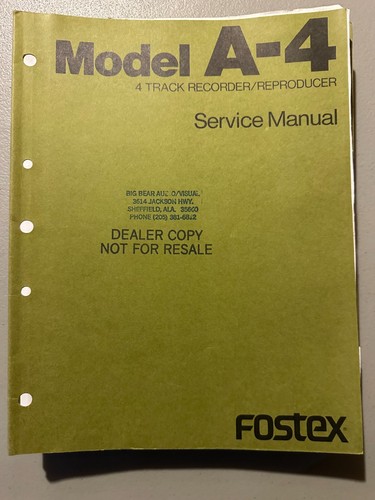 Fostex model 4 track - fostex,
