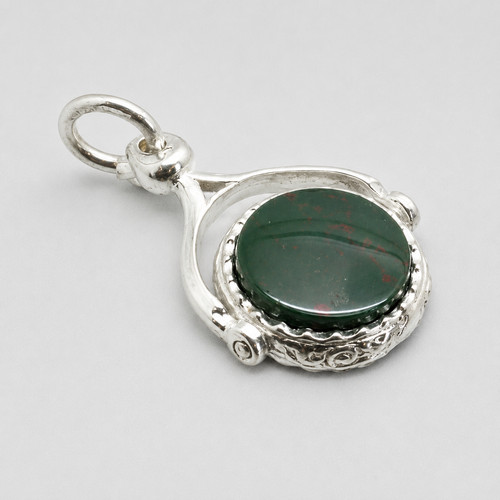 Sterling silver bloodstone - sterling,