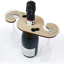 'Lawn Bowls' Wooden Wine Glass