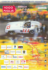 1000/Mille Miglia. Mercedes-Benz 300 SLR road race poster map 98x68cm 2004