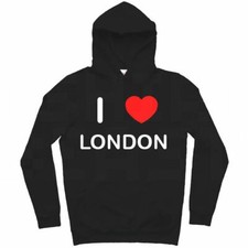 London I Love Hoodie Pullover