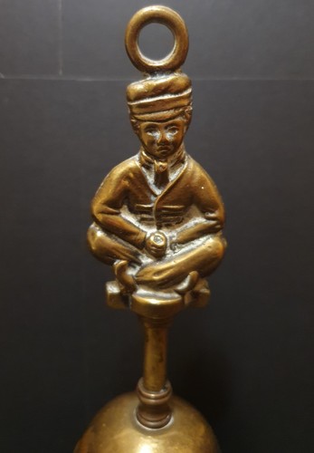 Vintage brass brush fireside - brass,
