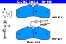 Disc Brake Pad Set ATE Fits