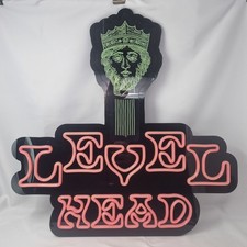 Greene King Level Head IPA Pub Bar Sign Advertising Perspex Wall Mount LED's A/F