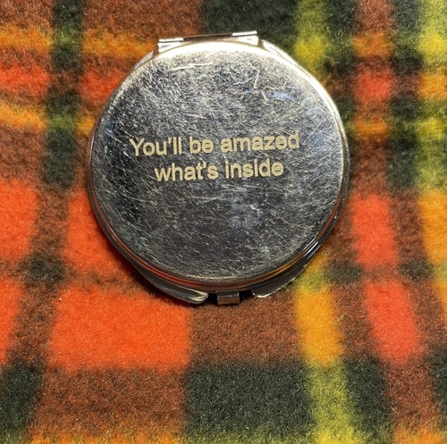 Vintage handbag compact mirror - handbag,