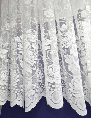 White lace window - window, curtains