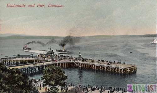 Esplanade and pier dunoon - and, pier,