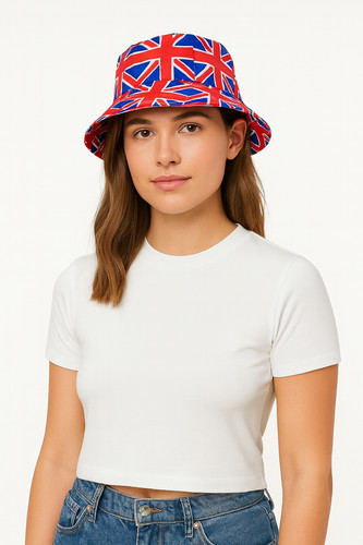 Union jack bucket hat british - union,