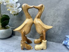 Handmade Bamboo Duck Couple