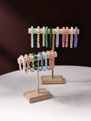 Wooden jewelry organizer stand - wooden,