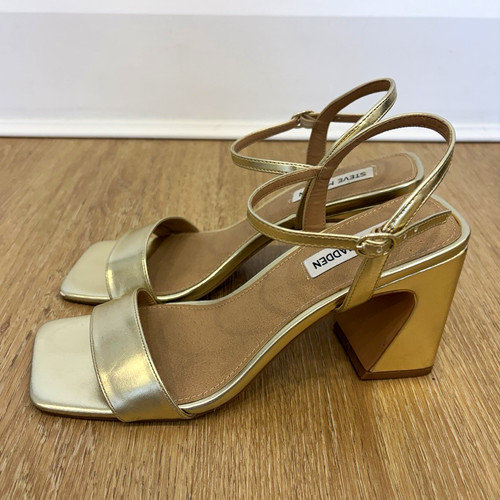 Steve madden gold strappy - steve,