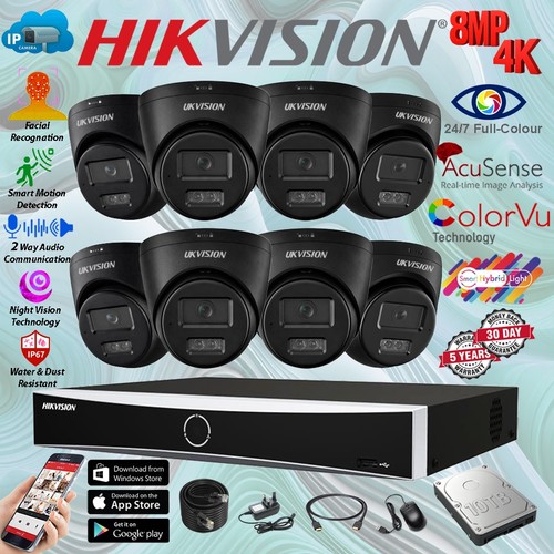 Hikvision 8mp cctv colorvu - 8mp,